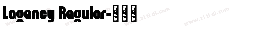 Lagency Regular字体转换